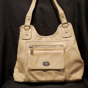 Beige Handbag by Tyler Rodan